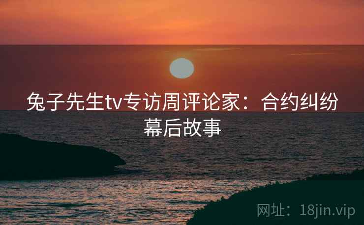 兔子先生tv专访周评论家：合约纠纷幕后故事